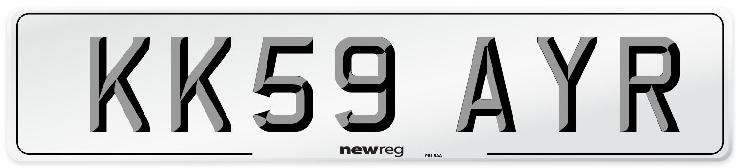 KK59 AYR Number Plate from New Reg